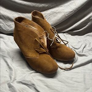 Merona Tan Lace Up Boots